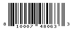UPC 810007480633 barcode image
