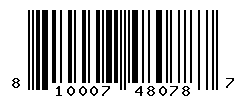 UPC barcode number 810007480787