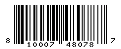 UPC 810007480787 barcode image