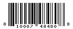 UPC barcode number 810007484808