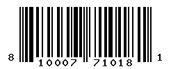 UPC barcode number 810007710181