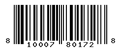 UPC barcode number 810007801728