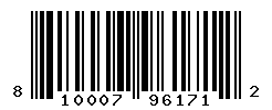 UPC barcode number 810007961712