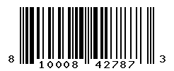 UPC barcode number 810008427873