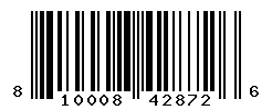 UPC barcode number 810008428726