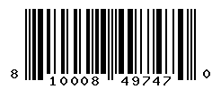 UPC barcode number 810008497470