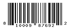 UPC barcode number 810009876922