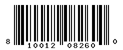 upc 810012082600 barcode image