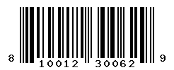 UPC barcode number 810012300629