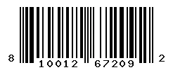UPC barcode 810012672092