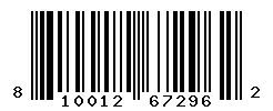 UPC barcode 810012672962