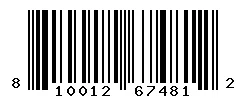 UPC barcode 810012674812