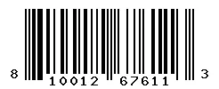 UPC barcode 810012676113