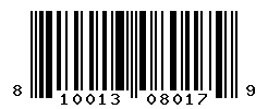 UPC barcode number 810013080179