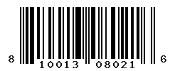 UPC barcode number 810013080216