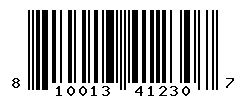 UPC barcode number 810013412307