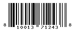 UPC barcode number 810013712438