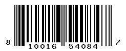 UPC barcode 810016540847
