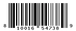 UPC barcode 810016547389