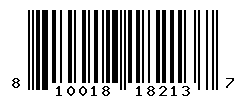 UPC barcode number 810018182137