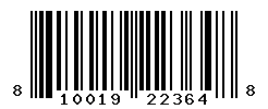 UPC barcode number 810019223648