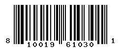 UPC barcode number 810019610301