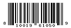 UPC barcode number 810019610509