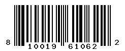 UPC barcode number 810019610622