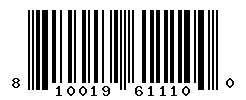 UPC barcode number 810019611100