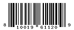 UPC barcode number 810019611209