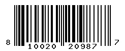 UPC barcode 810020209877