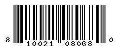 UPC barcode number 810021080680