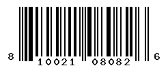 UPC barcode number 810021080826