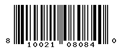 UPC barcode number 810021080840