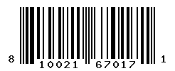 UPC barcode number 810021670171