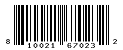 UPC barcode number 810021670232