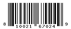 UPC barcode number 810021670249