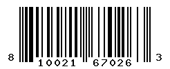 UPC barcode number 810021670263