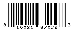 UPC barcode number 810021670393