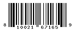 UPC barcode number 810021671659