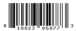 UPC barcode number 810023050773