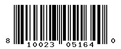 UPC barcode number 810023051640