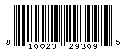 UPC barcode number 810023293095