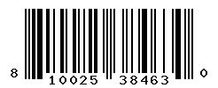 UPC barcode number 810025384630