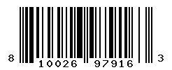 UPC barcode number 810026979163
