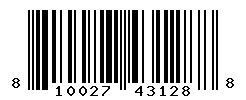 UPC barcode number 810027431288