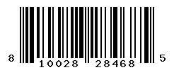 UPC barcode number 810028284685