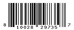 UPC barcode number 810028297357