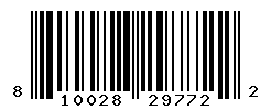 UPC barcode number 810028297722