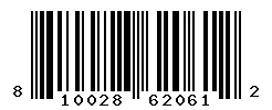 UPC barcode 810028620612